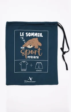 Sous-vêtements & Nuit<Armand Thiery Pyjama court Sport - Pétrole