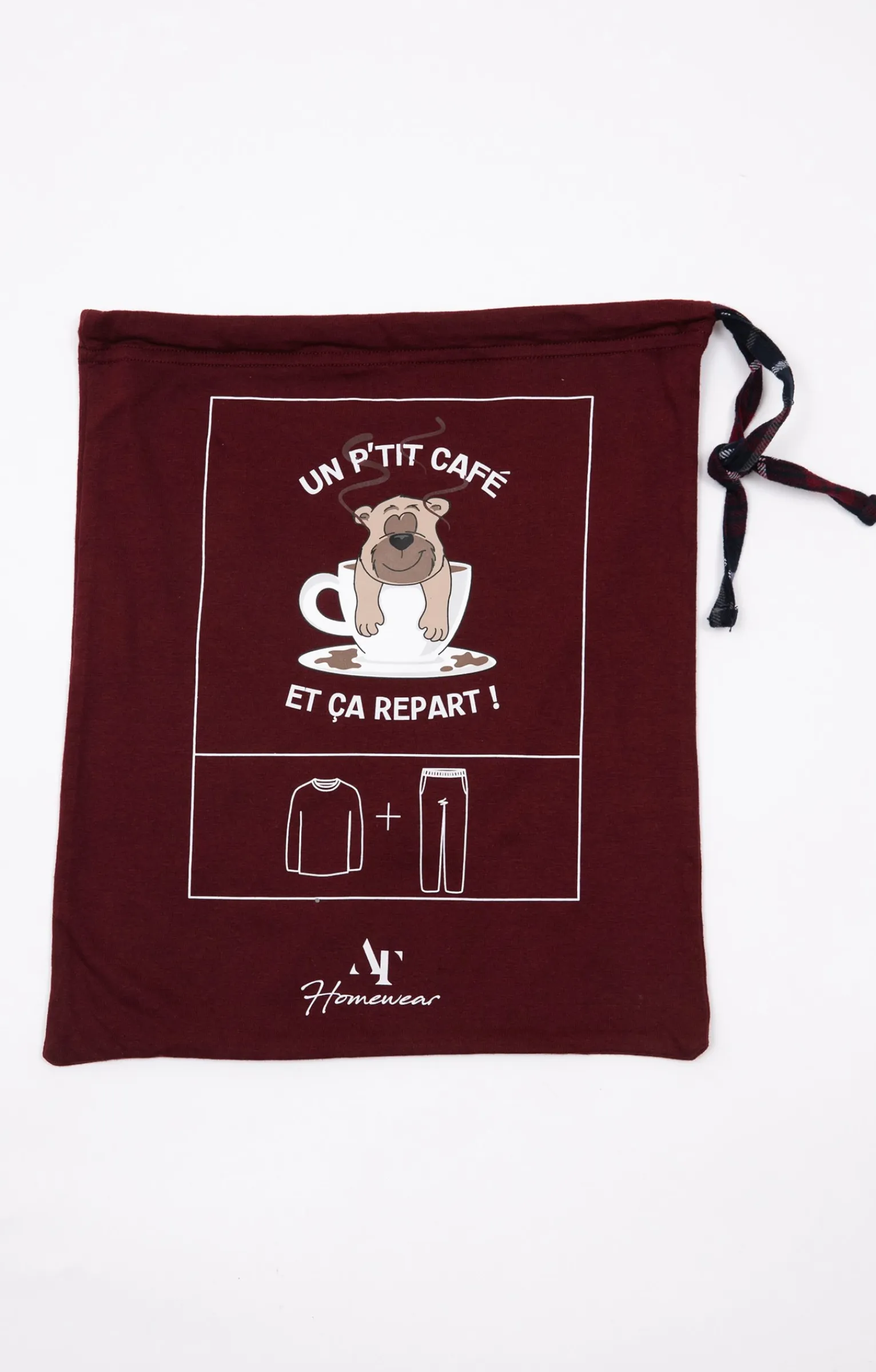 Sous-vêtements & Nuit<Armand Thiery Pyjama long café - Bordeaux