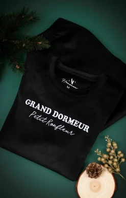 Sous-vêtements & Nuit<Armand Thiery Pyjama long Côtelé - Noir