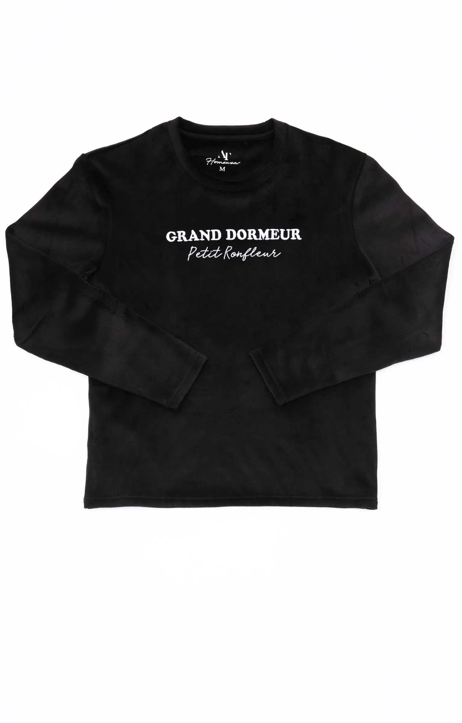 Sous-vêtements & Nuit<Armand Thiery Pyjama long Côtelé - Noir