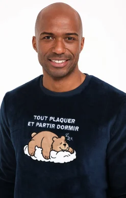 Sous-vêtements & Nuit<Armand Thiery Pyjama long dormir - Marine