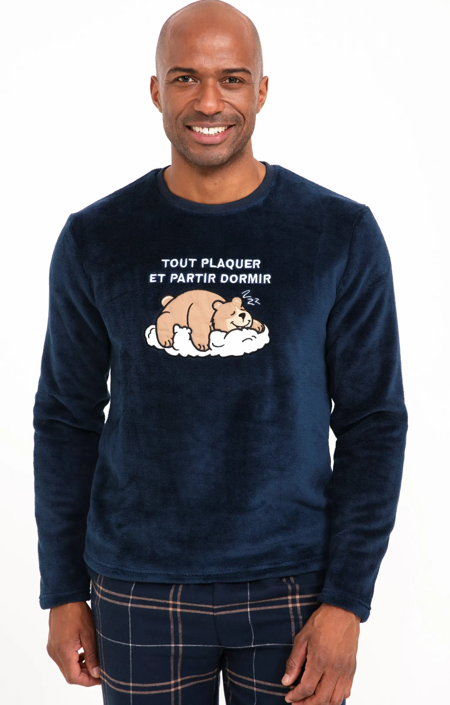 Sous-vêtements & Nuit<Armand Thiery Pyjama long dormir - Marine