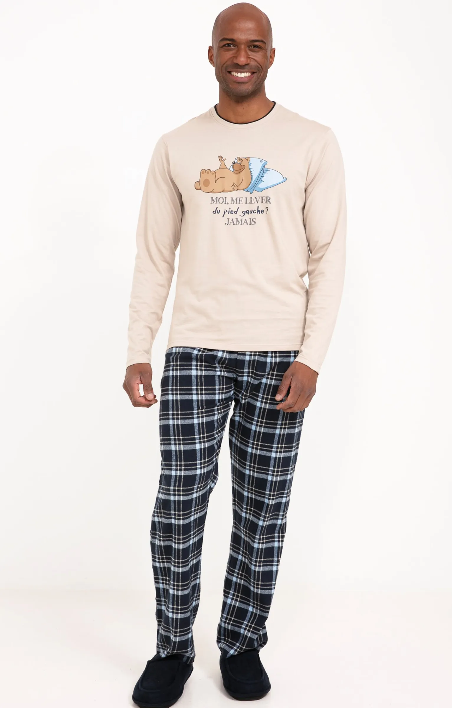 Sous-vêtements & Nuit<Armand Thiery Pyjama long Gauche - Beige