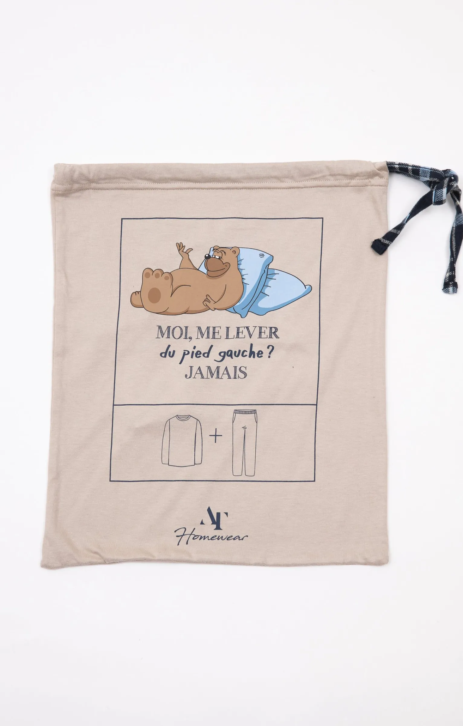 Sous-vêtements & Nuit<Armand Thiery Pyjama long Gauche - Beige
