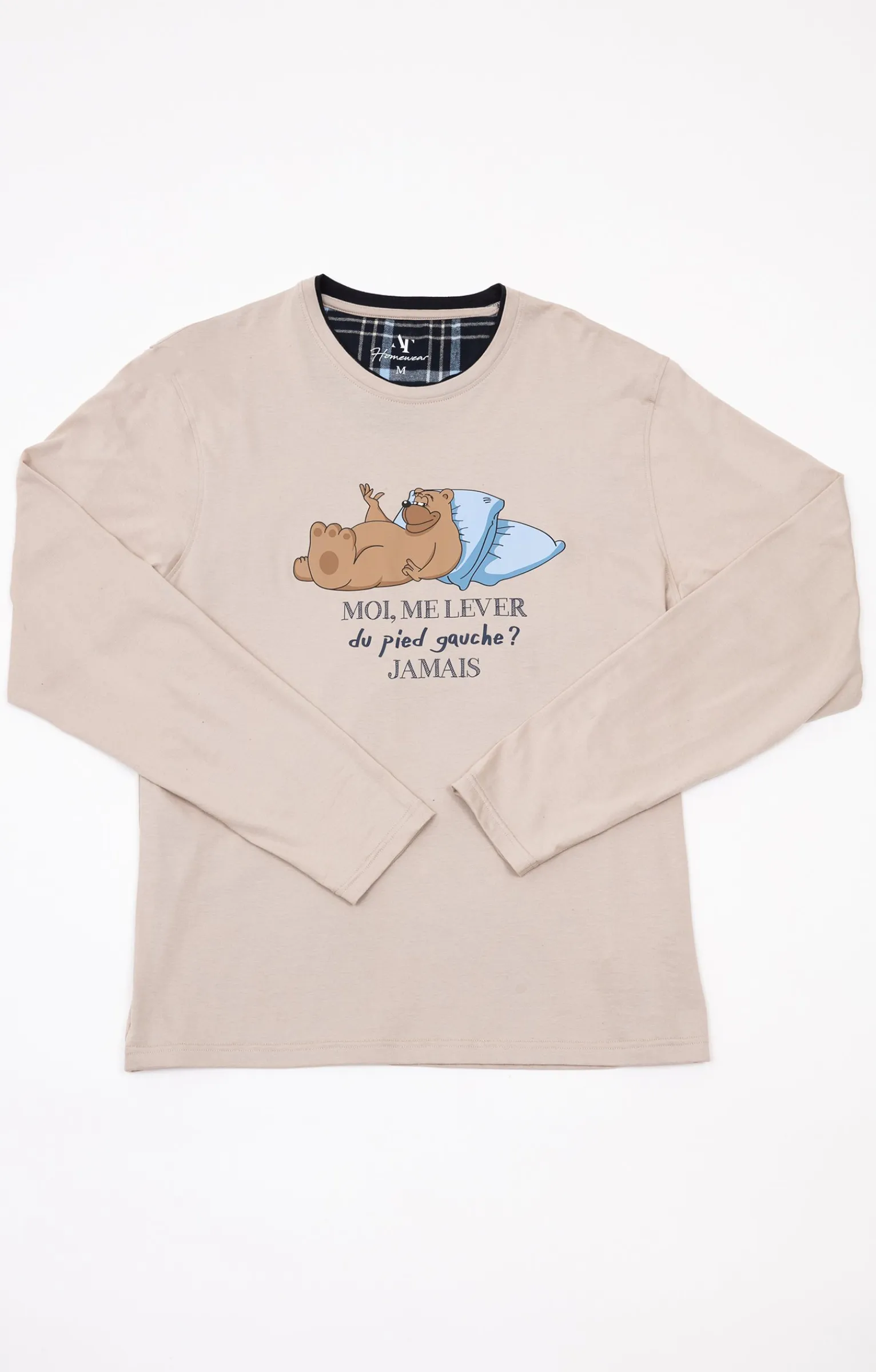 Sous-vêtements & Nuit<Armand Thiery Pyjama long Gauche - Beige