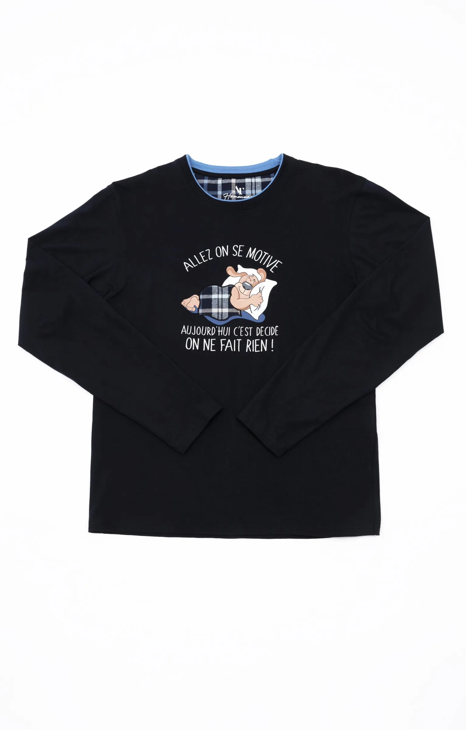 Sous-vêtements & Nuit<Armand Thiery Pyjama long motivé - Bleu