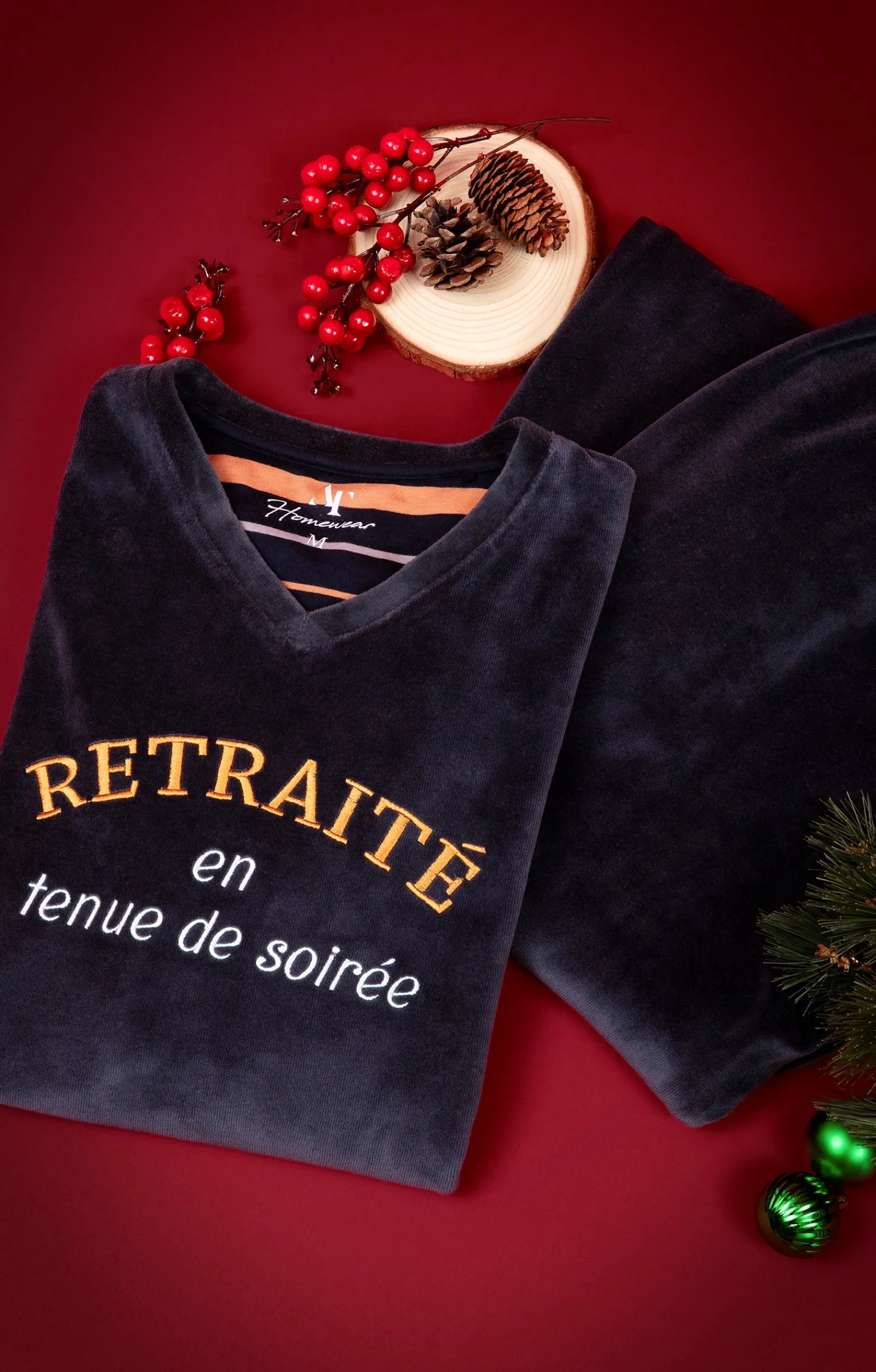 Sous-vêtements & Nuit<Armand Thiery Pyjama long retraité - Marine