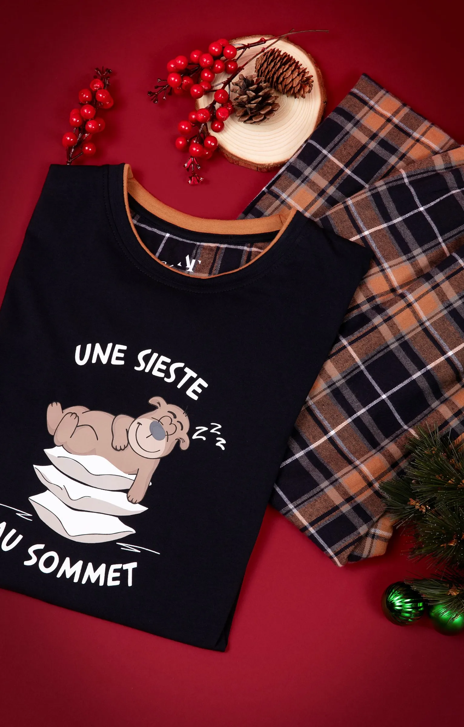 Sous-vêtements & Nuit<Armand Thiery Pyjama long sommet - Camel