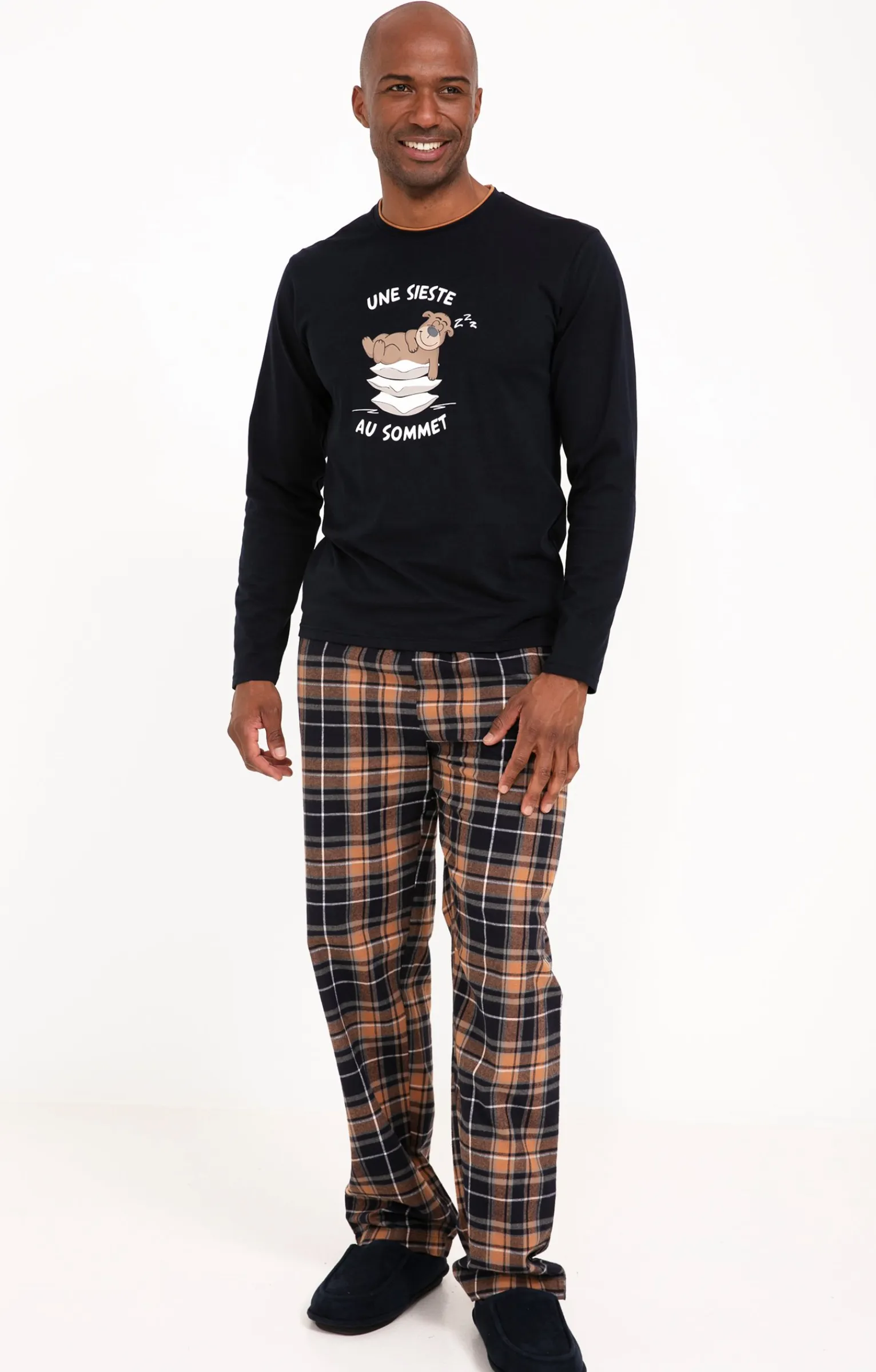 Sous-vêtements & Nuit<Armand Thiery Pyjama long sommet - Camel