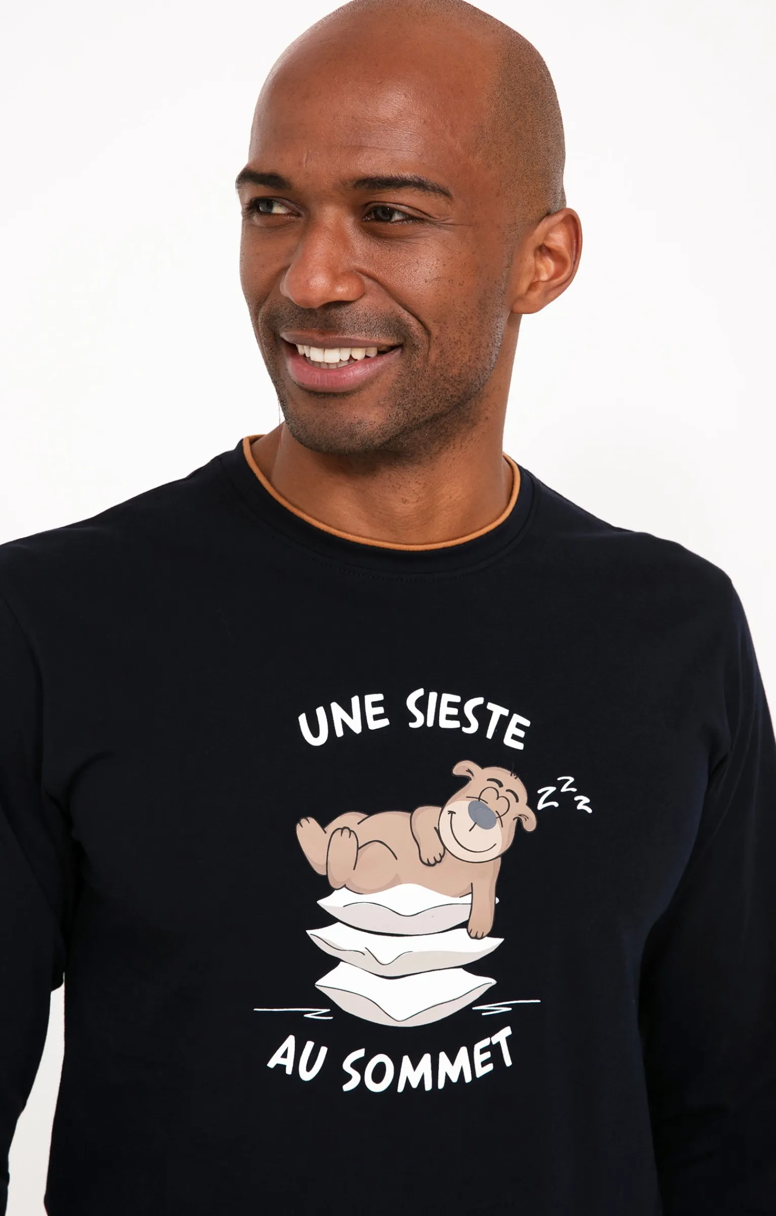 Sous-vêtements & Nuit<Armand Thiery Pyjama long sommet - Camel