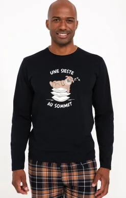 Sous-vêtements & Nuit<Armand Thiery Pyjama long sommet - Camel