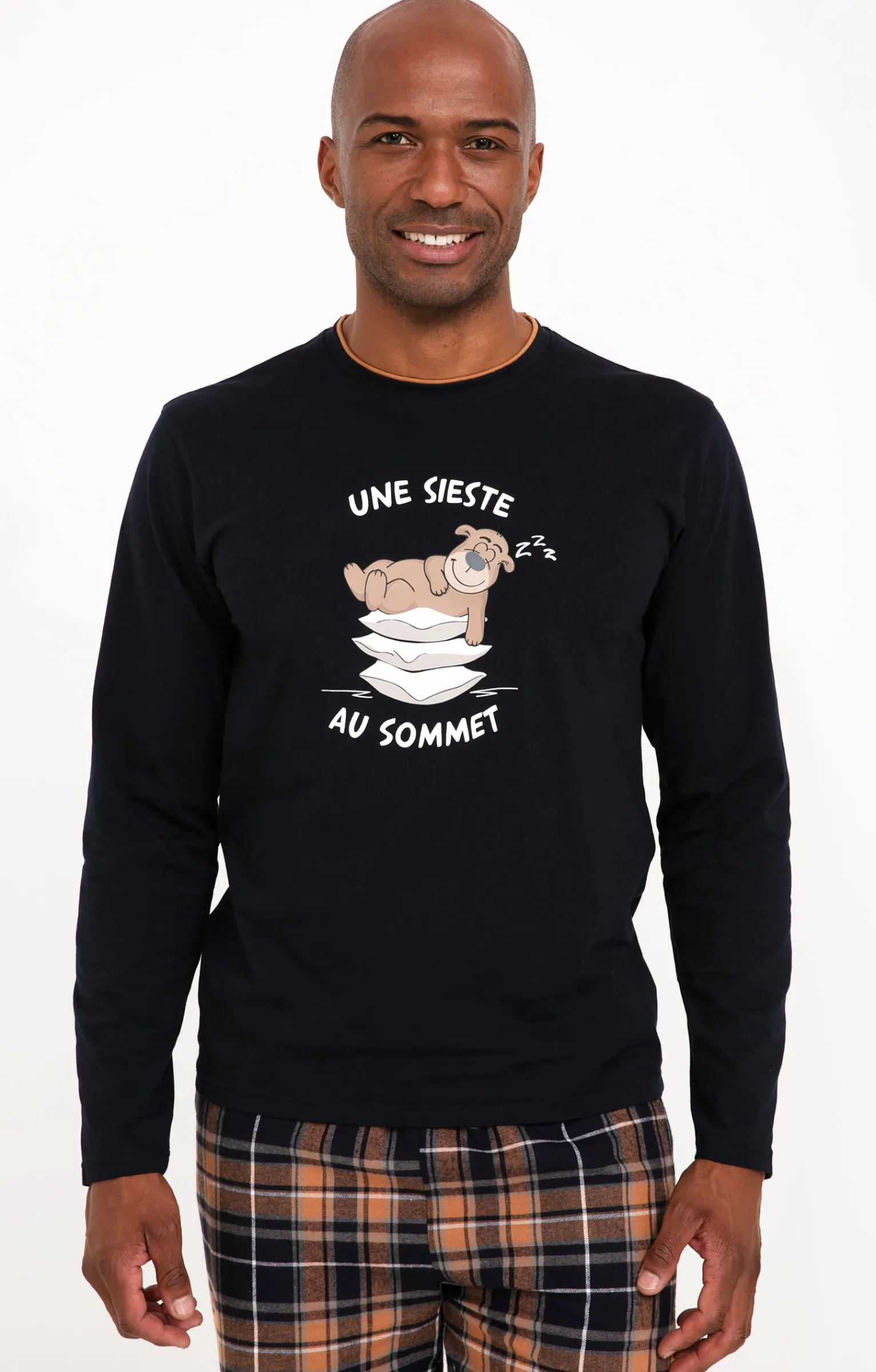Sous-vêtements & Nuit<Armand Thiery Pyjama long sommet - Camel