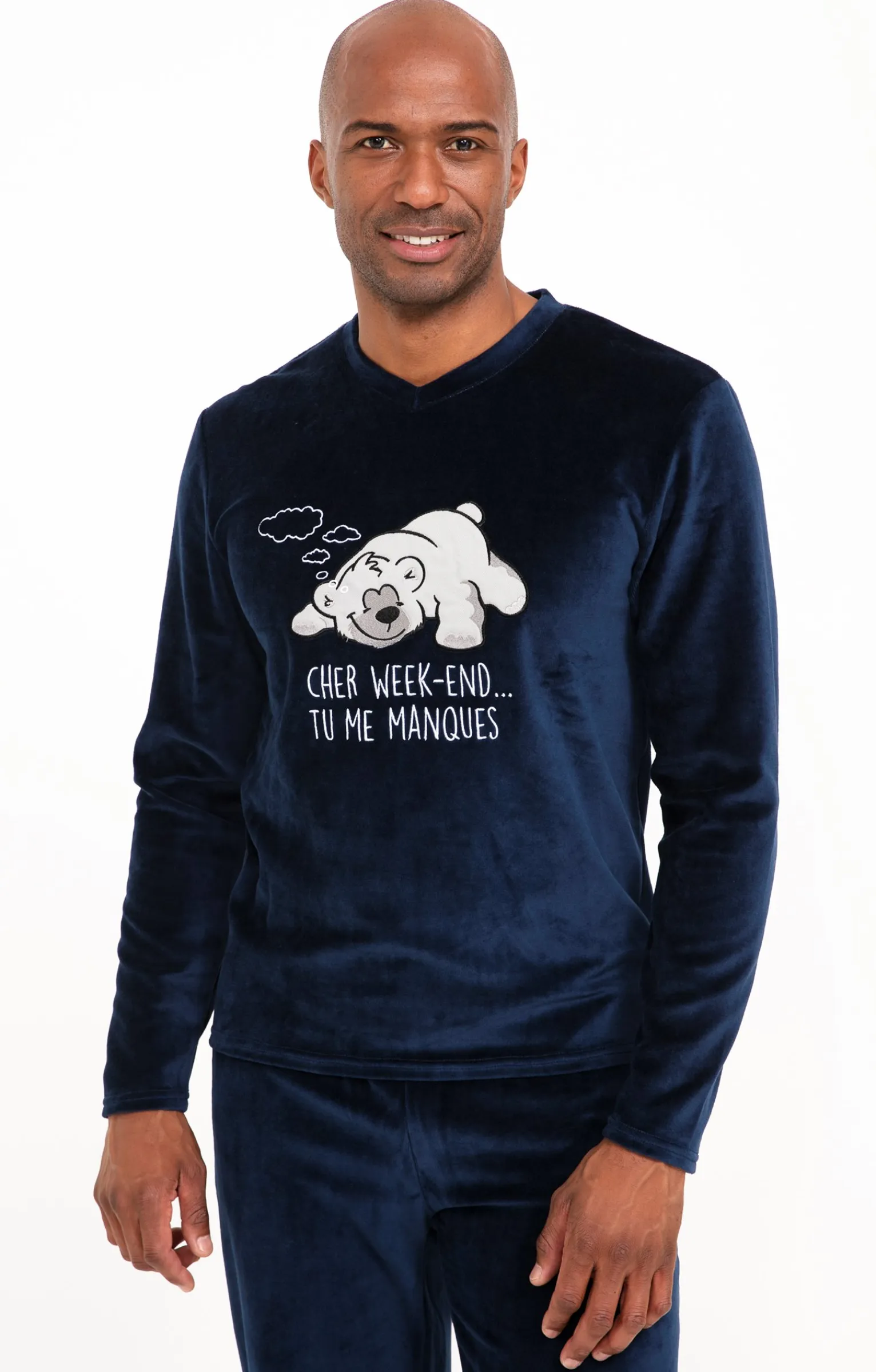 Sous-vêtements & Nuit<Armand Thiery Pyjama long week-end - Marine