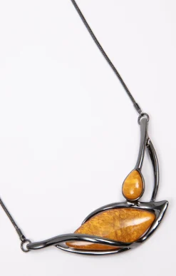 Accessoires<Armand Thiery Ras de cou feuille - Ocre
