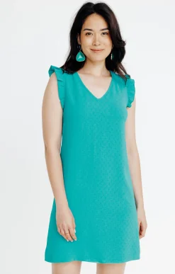 Robes<Armand Thiery Robe à motif jacquard - Turquoisefoncé