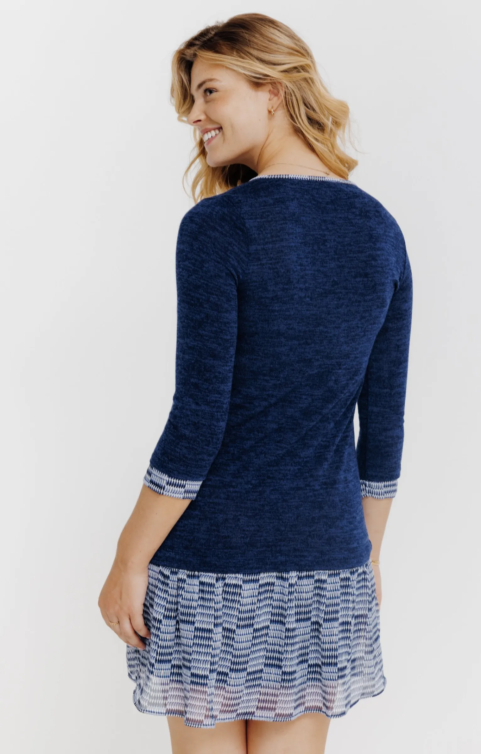 Robes<Armand Thiery Robe 2-en-1 - Bleu