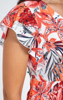 Robes<Armand Thiery ROBE EN FIBRANNE ECO VERO ELASTIQUEE - Orange