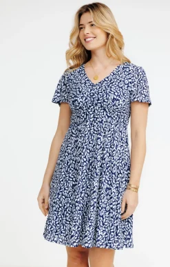 Robes<Armand Thiery Robe en maille - Bleu