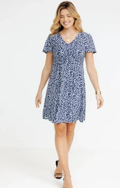 Robes<Armand Thiery Robe en maille - Bleu