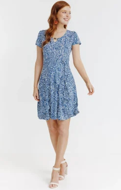 Robes<Armand Thiery Robe en maille - Bleu