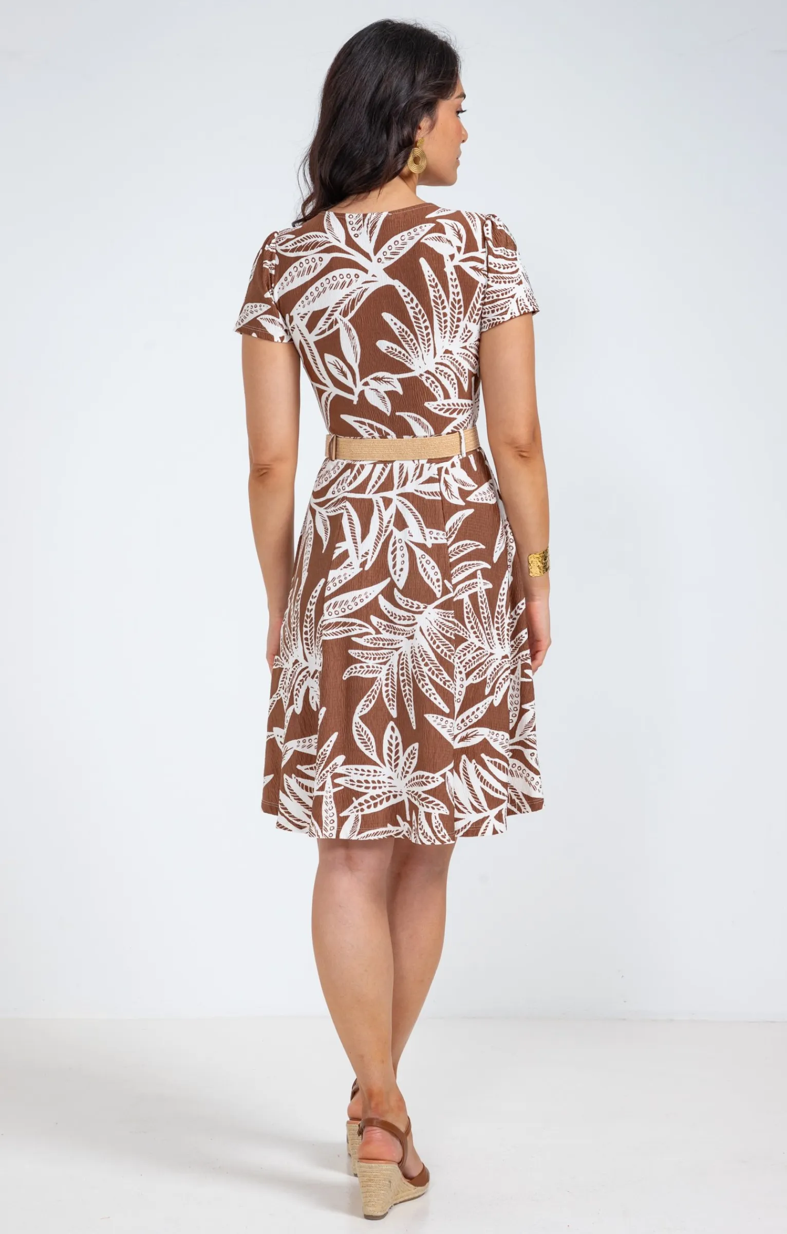 Robes<Armand Thiery Robe en maille - Marronclair