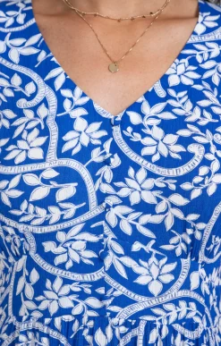 Robes<Armand Thiery Robe longue en crépon viscose écovero - Bleudur