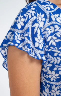 Robes<Armand Thiery Robe longue en crépon viscose écovero - Bleudur