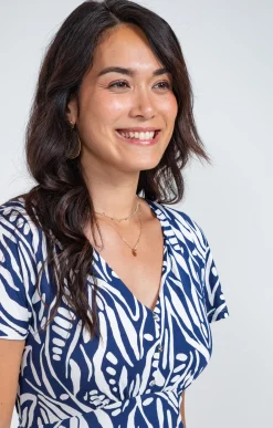 Robes<Armand Thiery Robe longue en maille - Bleu