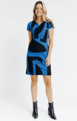 Robes<Armand Thiery Robe maille jacquard - Bleudur