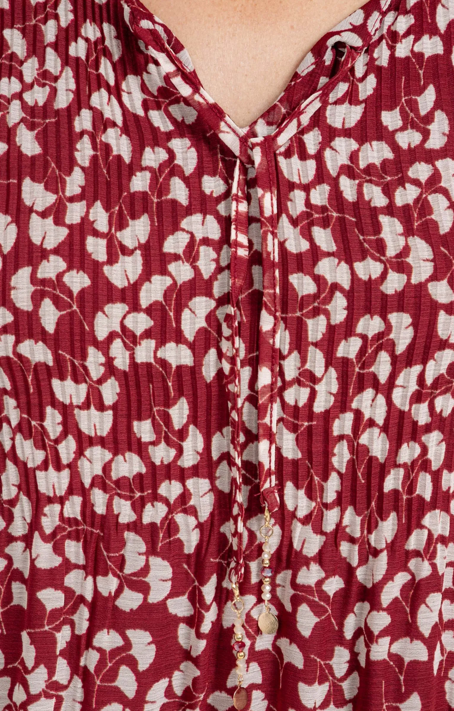 Robes<Armand Thiery Robe plissée - Brique