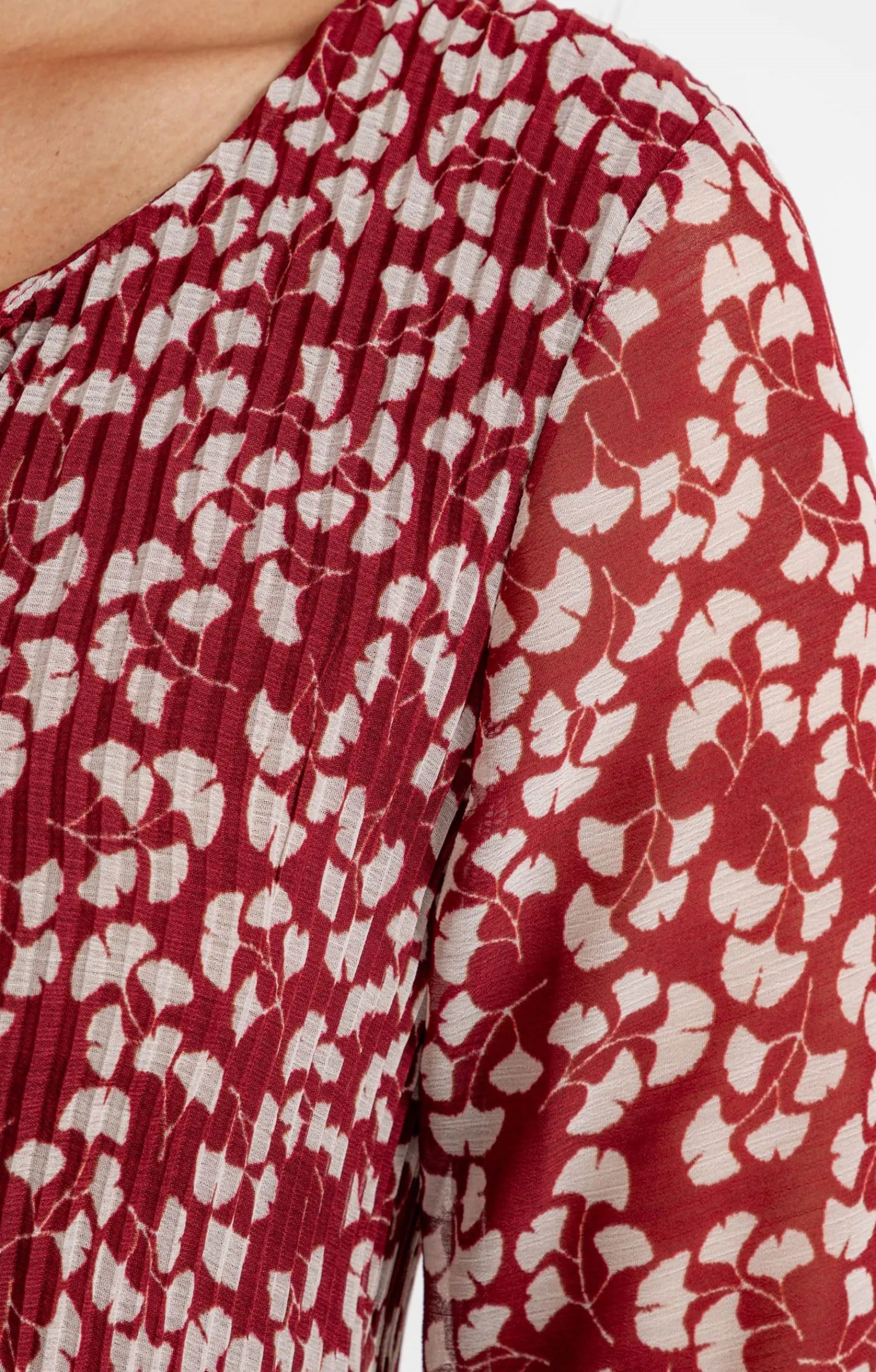 Robes<Armand Thiery Robe plissée - Brique