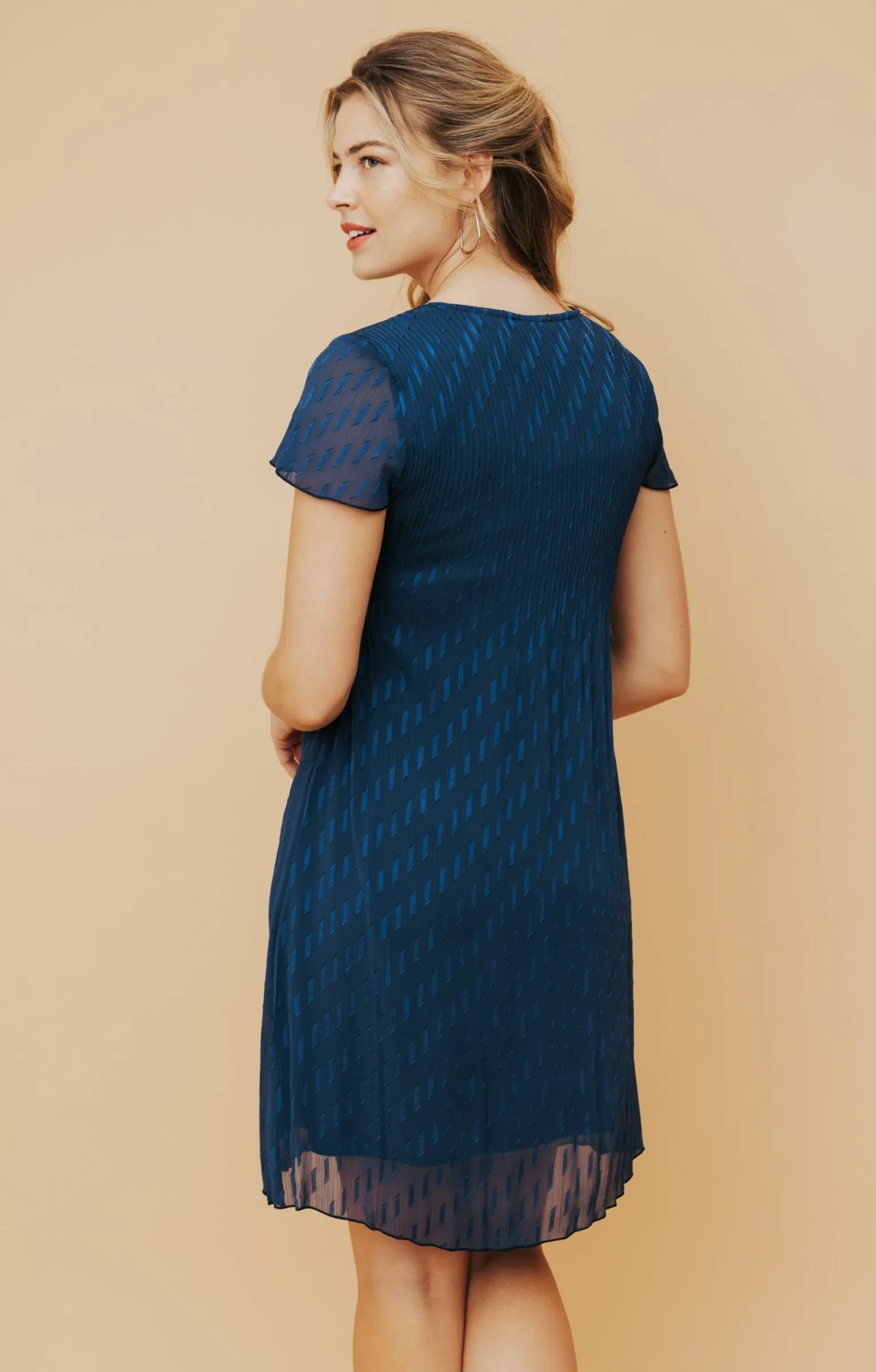 Robes<Armand Thiery Robe plissée - Marine