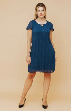 Robes<Armand Thiery Robe plissée - Marine