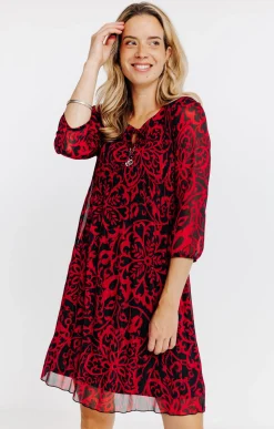 Robes<Armand Thiery Robe plissée - Rouge