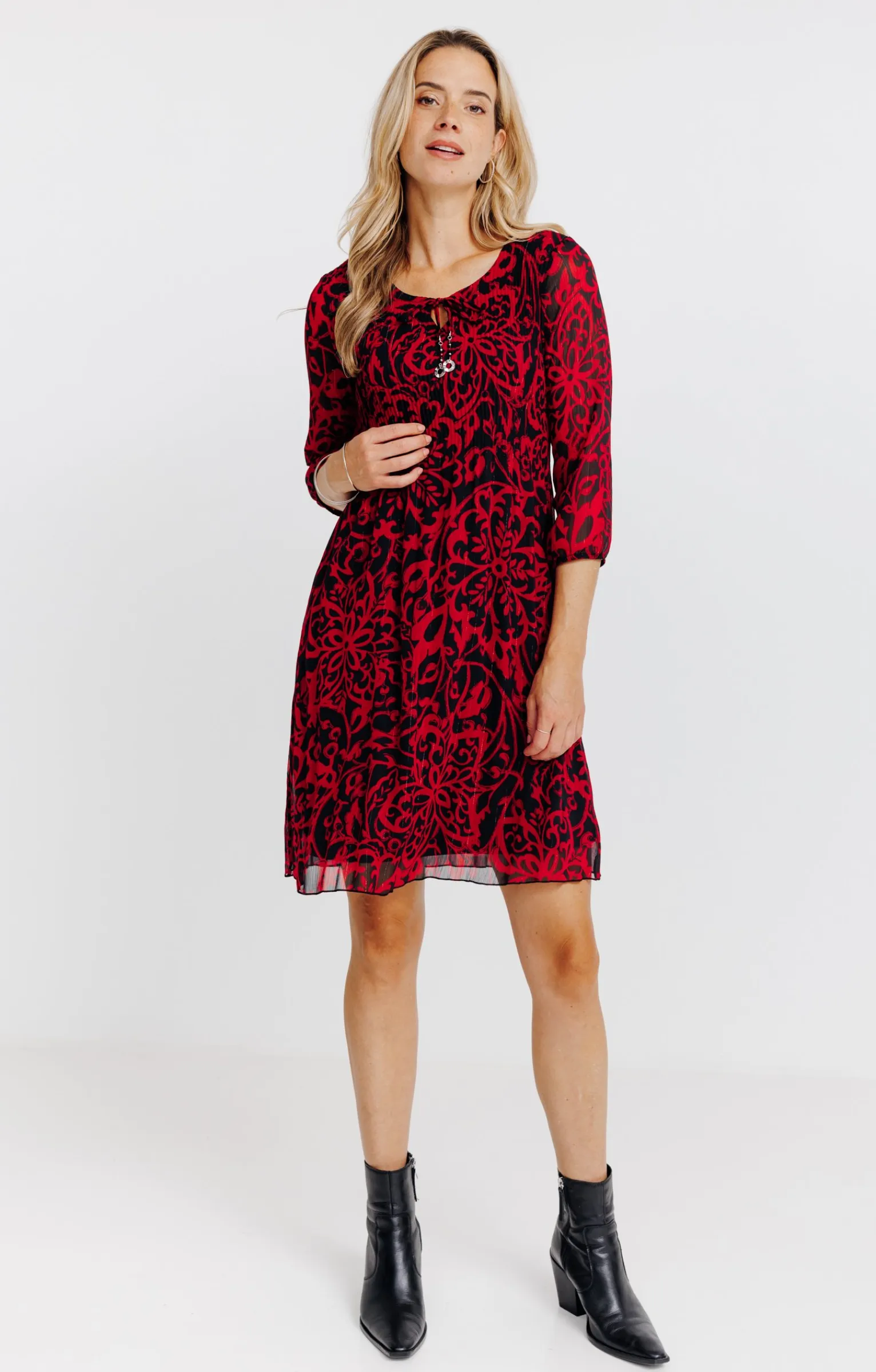 Robes<Armand Thiery Robe plissée - Rouge