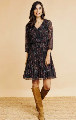 Robes<Armand Thiery Robe plissée - Noir