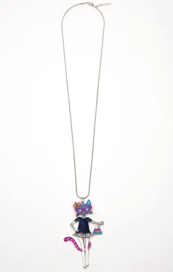 Accessoires<Armand Thiery Sautoir pendentif chat - Multicolore