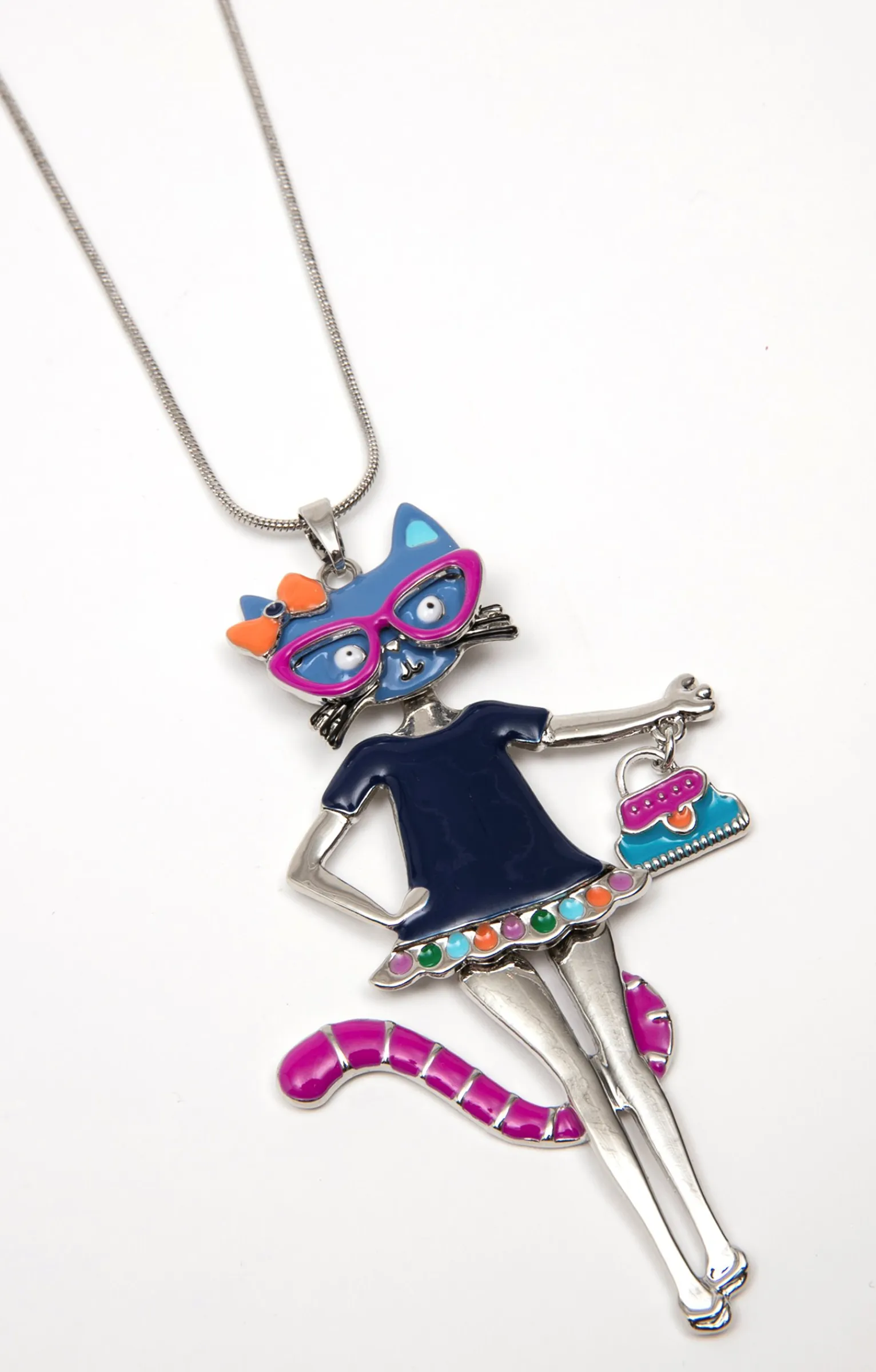 Accessoires<Armand Thiery Sautoir pendentif chat - Multicolore