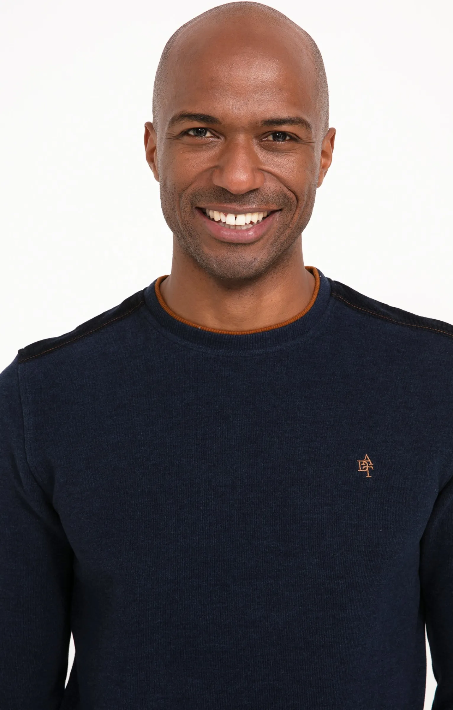 Polos & Tee-shirts<Armand Thiery Sweat manches longues Contraste - Bleu