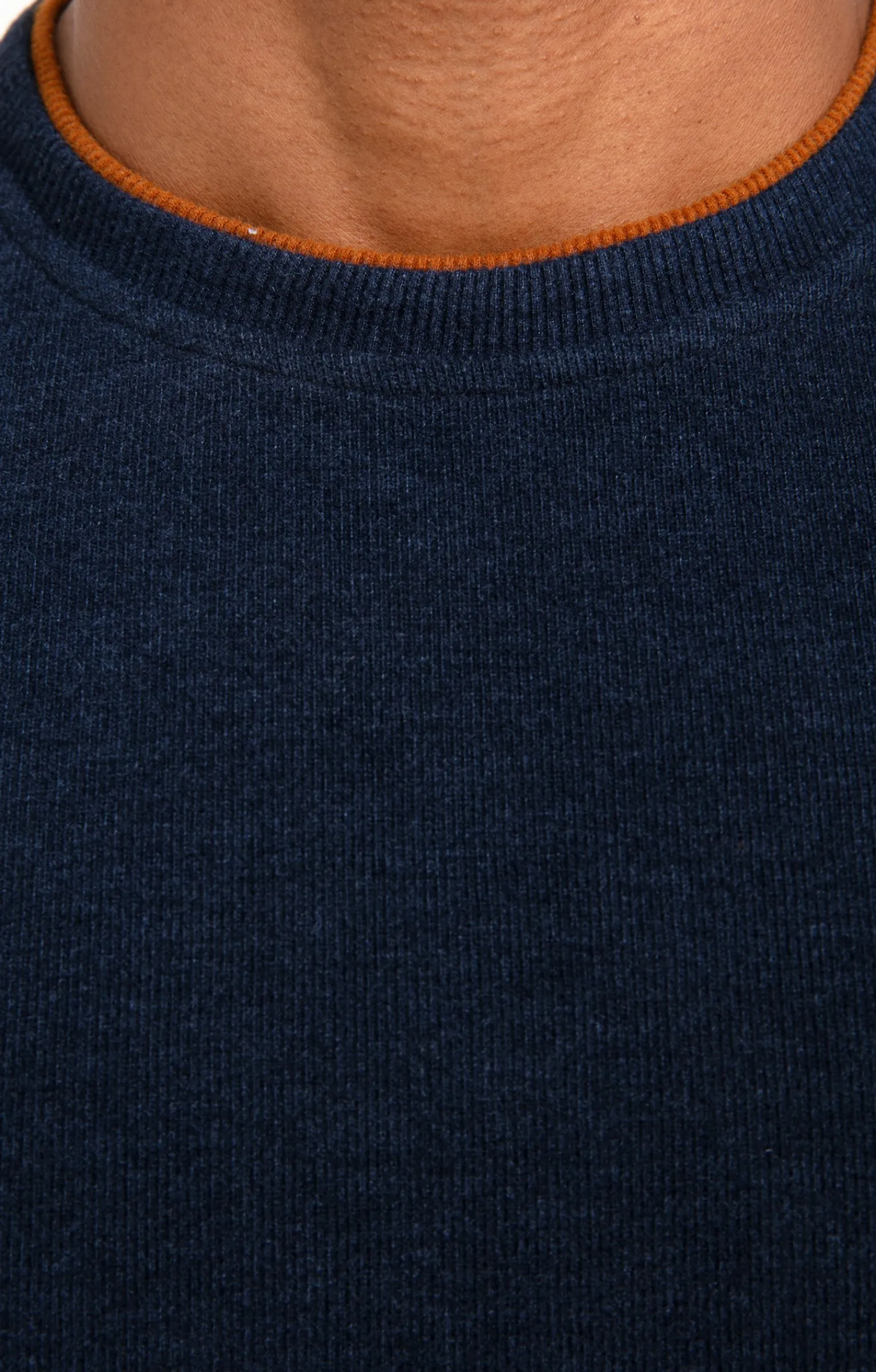 Polos & Tee-shirts<Armand Thiery Sweat manches longues Contraste - Bleu