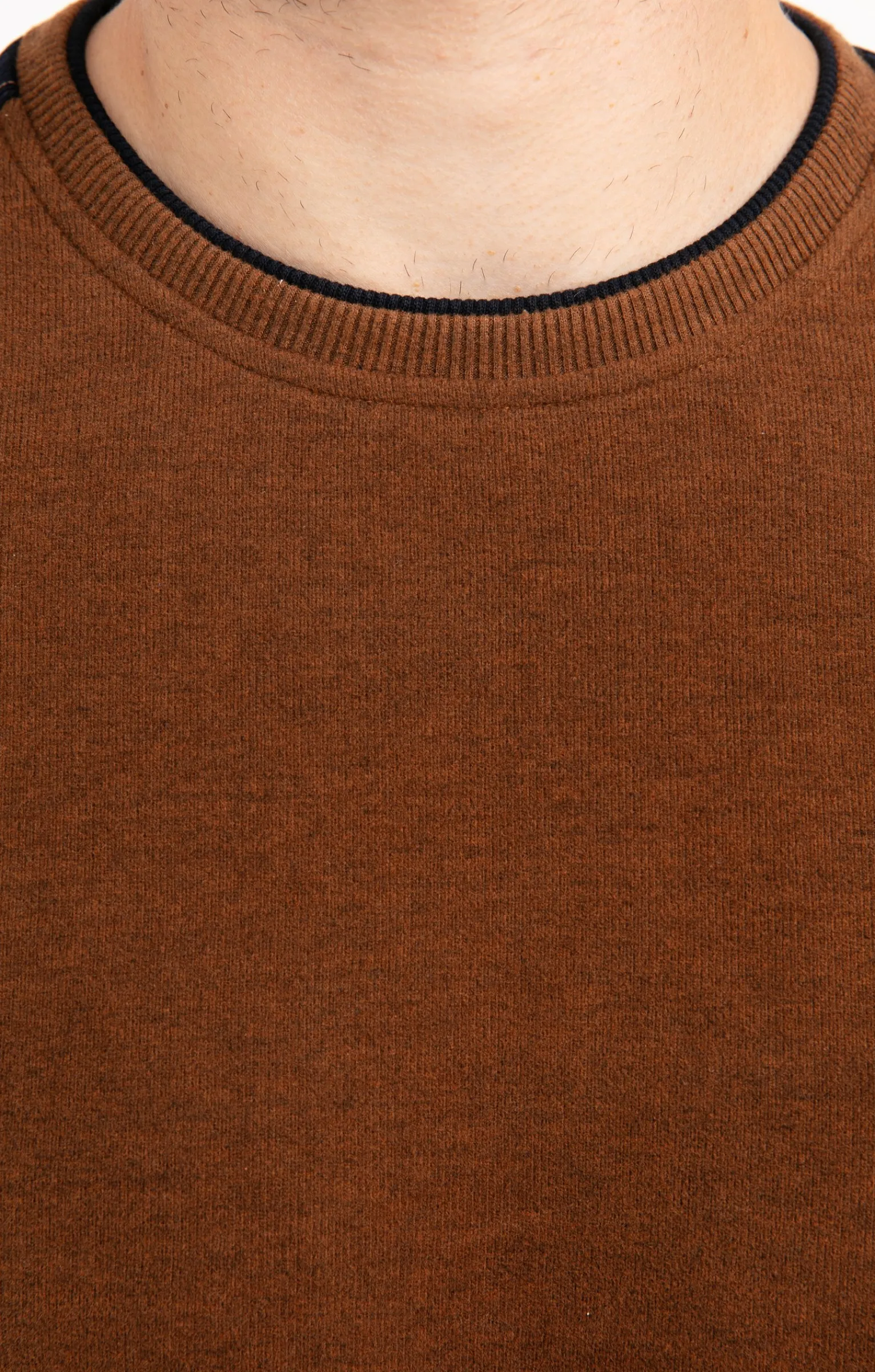 Polos & Tee-shirts<Armand Thiery Sweat manches longues Contraste - Moka
