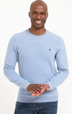 Polos & Tee-shirts<Armand Thiery Sweat manches longues Dolce - Bleuciel
