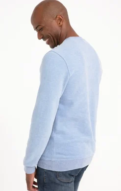 Polos & Tee-shirts<Armand Thiery Sweat manches longues Dolce - Bleuciel