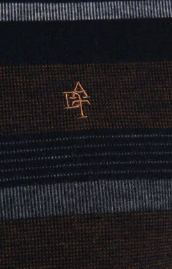 Polos & Tee-shirts<Armand Thiery Sweat manches longues Raye - Marine
