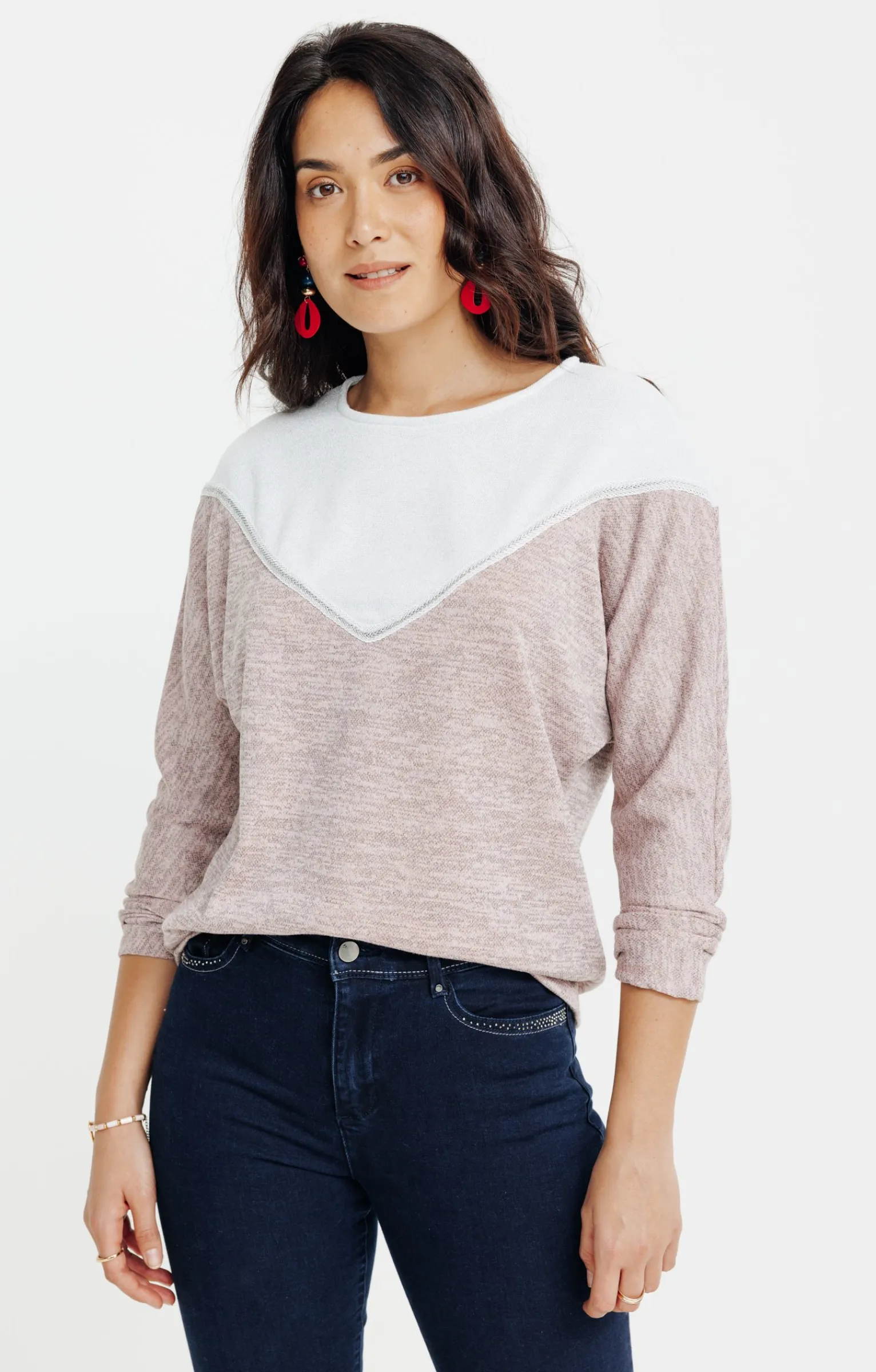 Tee-shirts<Armand Thiery Tee-shirt chaud manches souris - Rose