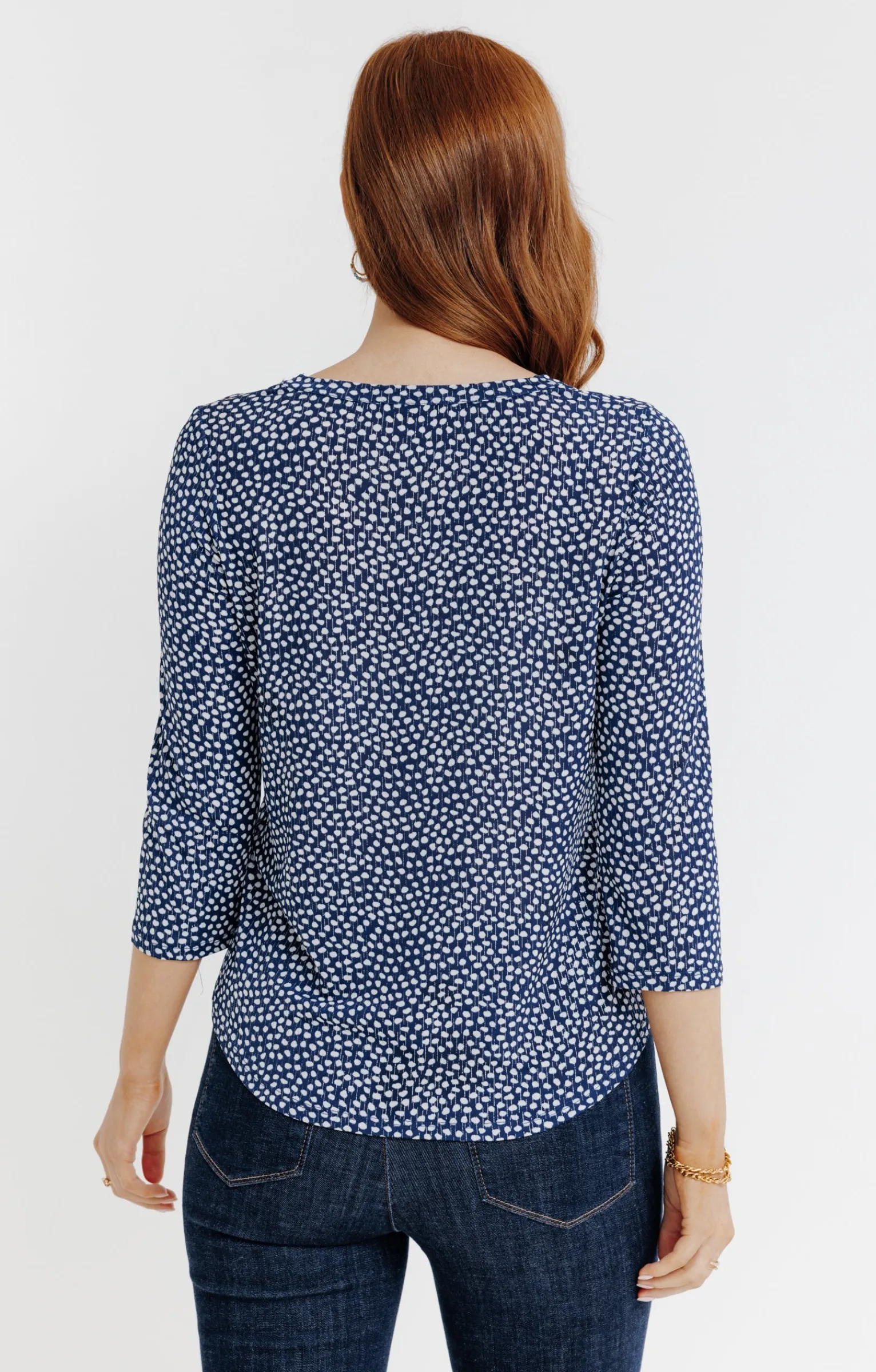 Tee-shirts<Armand Thiery Tee-shirt col mao - Bleu