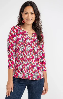 Tee-shirts<Armand Thiery TEE-SHIRT COL MAO AVEC PLIS - Noir