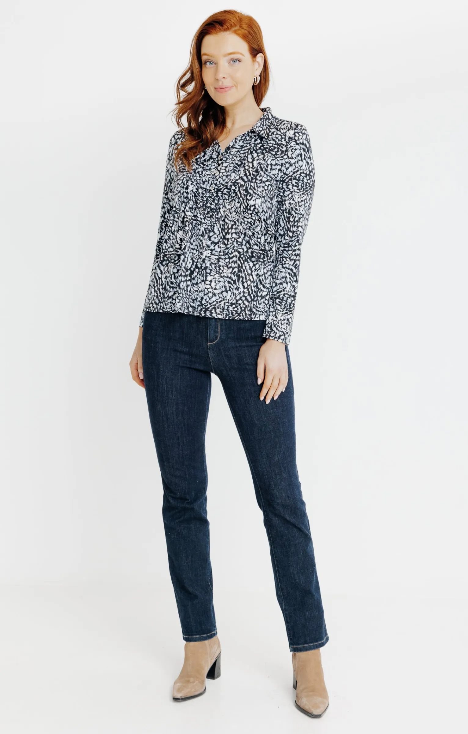 Tee-shirts<Armand Thiery TEE-SHIRT COL POLO IMPRIME PEAU DE BETE - Noir