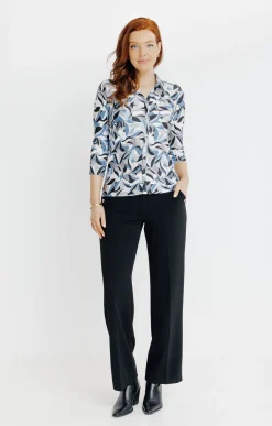 Tee-shirts<Armand Thiery TEE-SHIRT COL POLO IMPRIME GEOMETRIQUE - Écru