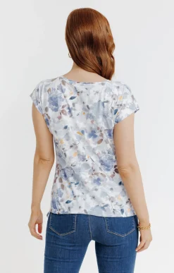 Tee-shirts<Armand Thiery Tee-shirt col rond imprimé - Écru
